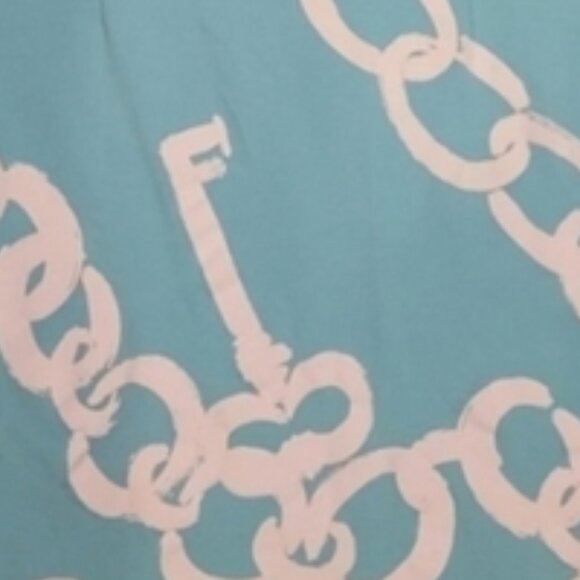 Lilly Pulitzer Jonah Ponte Blue Ball Chain Stretch Knit Dress Nautical Medium - Picture 3 of 10